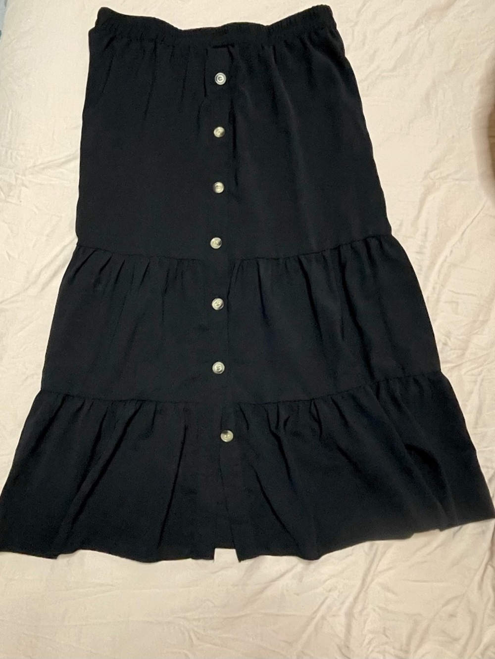 Women’s Plus Maxi Button Skirt